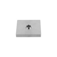 Distanzscheibe | 60 x 60 x 8 mm | mit Bohrung (Ø...