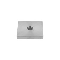 Distanzscheibe | 60 x 60 x 8 mm | mit Bohrung (Ø...