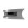 Glasklemme | Modell 50R | 41 x 58 x 30 mm | RECHTS | mit AbZ | für Rohr Ø 33,7 mm | 10,76 mm | Edelstahl