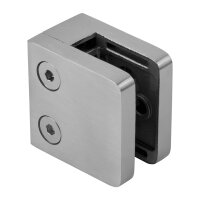 Glasklemme | Modell 40 | 48 x 48 x 30 mm | mit AbZ | Flachanschluss | 9,52 mm | Edelstahl