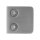 Glasklemme | Modell 45 | 43 x 43 x 26 mm | mit AbZ | Flachanschluss | 8,76 mm | Edelstahl