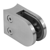 Glasklemme | Modell 25 | 45 x 63 x 32 mm | mit AbZ | für Rohr Ø 48,3 mm | 10,00 mm | Edelstahl