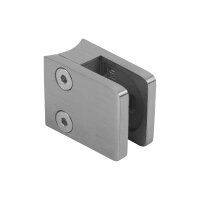Glasklemme | Modell 48 | 27 x 32 x 18 mm | für Rohr Ø 33,7 mm | 8,76 mm | Edelstahl