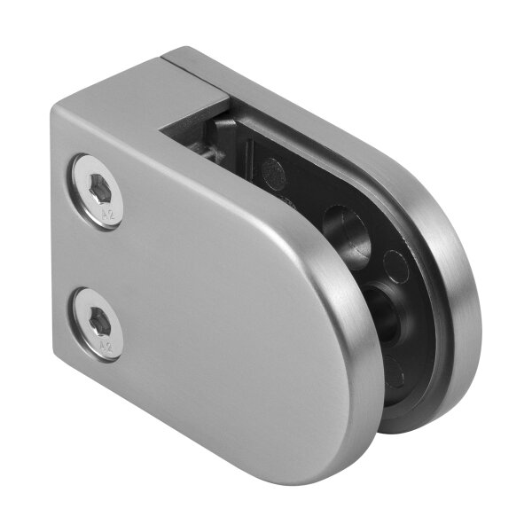 Glasklemme | Modell 22 | 45 x 63 x 30 mm | Flachanschluss | 10,00 mm | Edelstahleffekt