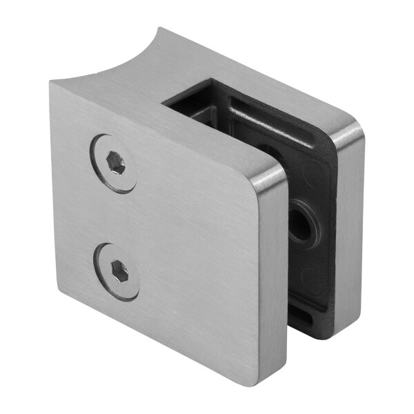 Glasklemme | Modell 40 | 48 x 48 x 30 mm | mit AbZ | für Rohr Ø 42,4 mm | 4,00 mm | Edelstahl