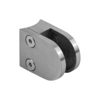 Glasklemme | Modell 18 | 27 x 32 x 18 mm | für Rohr Ø 42,4 mm | 8,76 mm | Edelstahl