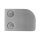 Glasklemme | Modell 50L | 41 x 58 x 30 mm | LINKS | mit AbZ | Flachanschluss | 6,00 mm | Edelstahl