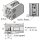 Glasklemme | Modell 50L | 41 x 58 x 30 mm | LINKS | mit AbZ | Flachanschluss | 6,00 mm | Edelstahl