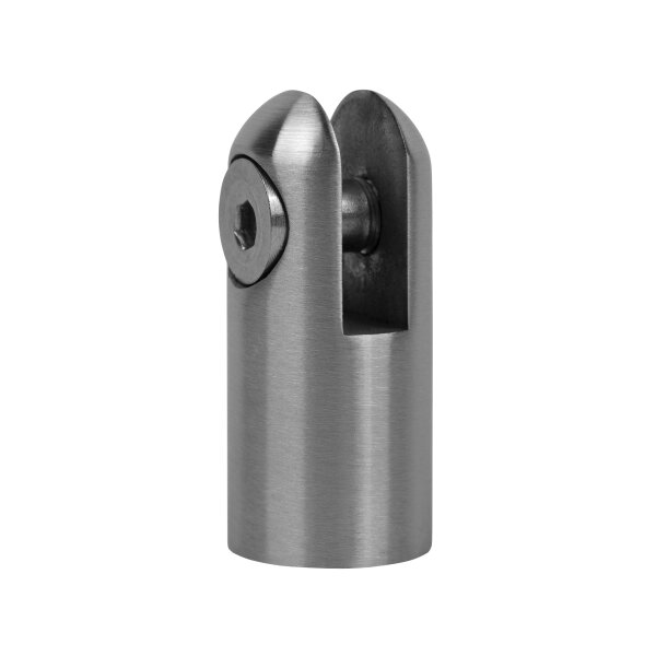 Gabelmutter | Ø 20 | mit RECHTSGEWINDE (M10) | Spaltmaß 7 mm | Wandabstand 32 mm | Edelstahl