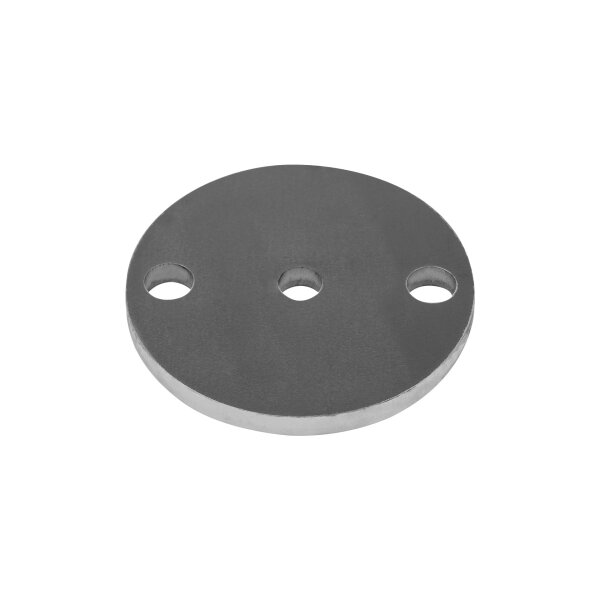 Ronde | Ø 100 x 8 mm | 2 x gelocht (Ø 14 mm) + Mittelloch (Ø 12,5 mm) | Stahl