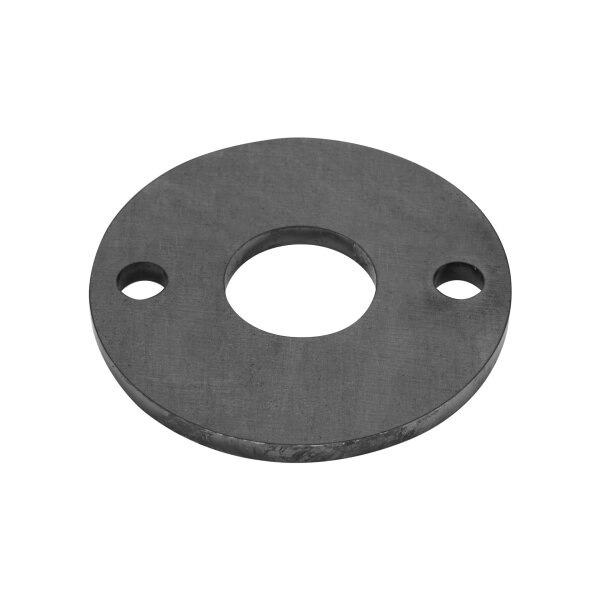 Ronde | Ø 120 x 8 mm | 2 x gelocht (Ø 14 mm) + Mittelloch (Ø 43 mm) | Stahl