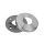 Ronde | 100 x 8 mm | Lochung 42,7 mm | Abdeckrosette 105 x 22 mm | Edelstahl