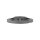 Ronde | 100 x 8 mm | Lochung 42,7 mm | Abdeckrosette 105 x 22 mm | Edelstahl