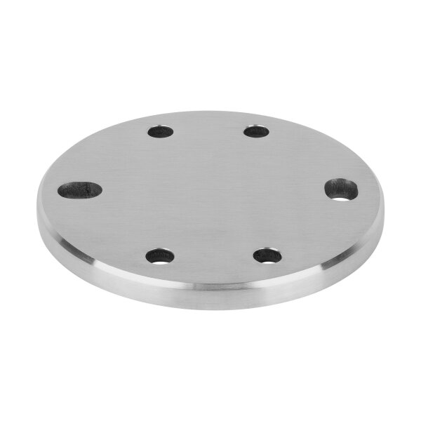 Wandankerplatte | Ø 120 x 10 mm | für Klemmanschluss (41325 / 41326 / 41327) | Edelstahl