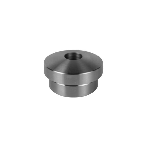 Stopfen | gewölbt | für Rohr Ø 42,4 x 3,2 mm | Bohrung (Ø 12,5 mm) | Stahl