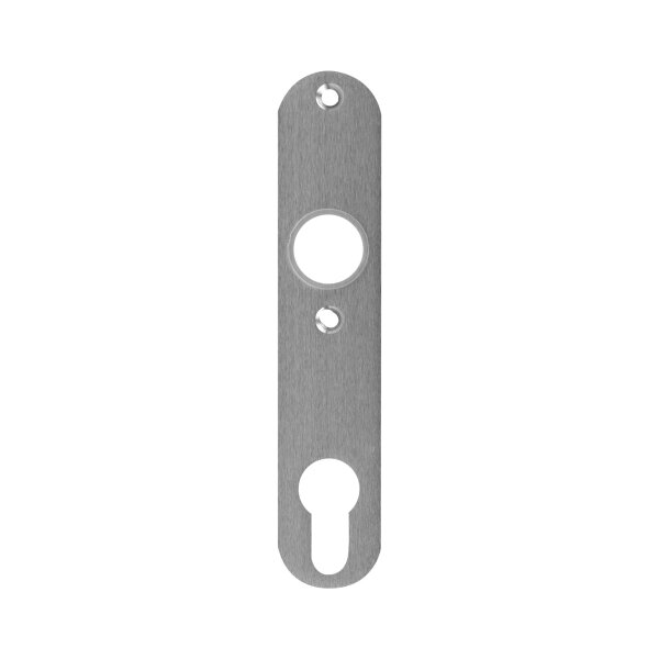 Drückerschild | rund | 32 x 156 x 10 mm | Entfernung: 72 mm | Schraubenabstand: 67 mm | Aluminium