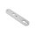 Drückerschild | rund | 32 x 156 x 10 mm | Entfernung: 72 mm | Schraubenabstand: 67 mm | Aluminium