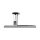 Knauf | fest | mit Drückerschild (32 x 156 x 10 mm) | eckig | Entfernung: 72 mm | Schraubenabstand: 67 mm | Aluminium
