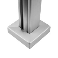 ClearRail Pfosten justierbar | 50 x 50 x 1000 mm | Silber...