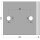Ankerplatte | 120 x 120 x 8 mm | 2 x gelocht (14 x 16 mm) | Stahl