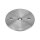 Ronde | Ø 150 x 10 mm | 2 x gelocht (Ø 13 mm) + Mittelloch (Ø 10,5 mm) | Kante gefast | Edelstahl