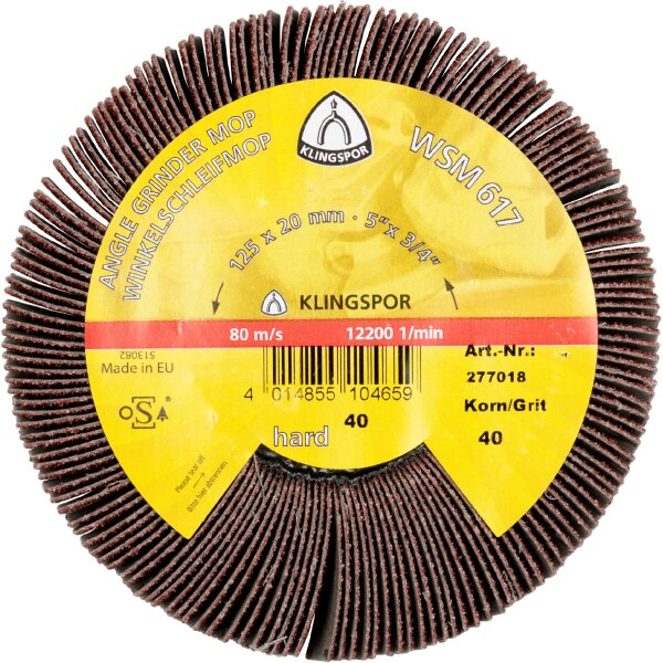 Schleifmoprad CS 310 XF – 125 x 20 mm K80 M14