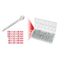 Sortiment Splinte 1,6x25,4mm-4,0x63,5mm, 555tlg.