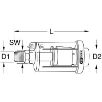 1/4" Druckluft-Wasserabscheider,88mm