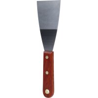 Edelstahl-Spachtel,63 mm, mit Holzgriff