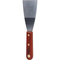 Edelstahl-Spachtel,63 mm, mit Holzgriff