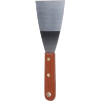 Edelstahl-Spachtel,75 mm, mit Holzgriff