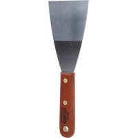Edelstahl-Spachtel,75 mm, mit Holzgriff