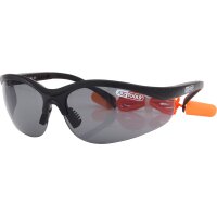 Schutzbrille-schwarz mit Ohrstöpsel