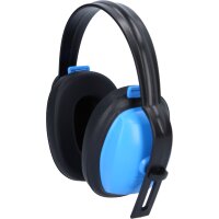 Kapselgehörschutz mit Kopfbügel, blau