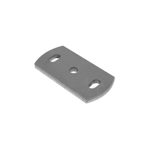 Ankerplatte | 120 x 60 x 8 mm | 2 x gelocht (11 x 20 mm) + Mittelloch (Ø 12,5 mm) | Stahl