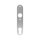 Knauf | Ø 50 mm | drehbar | mit Drückerschild (32 x 156 x 6 mm) | rund | Entfernung: 72 mm | Schraubenabstand: 67 mm | Aluminium