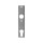 Knauf | drehbar | mit Drückerschild (32 x 156 x 10 mm) | eckig | Entfernung: 72 mm | Schraubenabstand: 67 mm | Aluminium