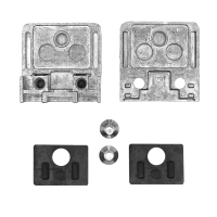 Glasklemme | Modell 21 | 45 x 45 x 28 mm | Flachanschluss...