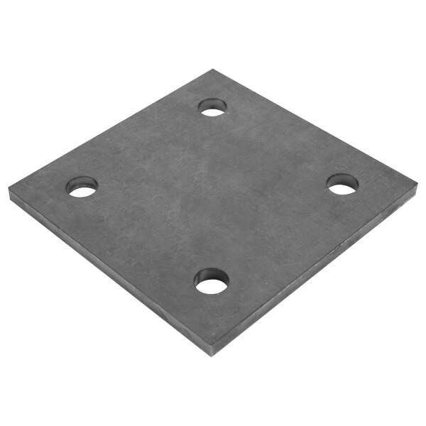 Ankerplatte | 150 x 150 x 8 mm | 4 x gelocht (Ø 16 mm) | Stahl