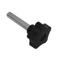 Sterngriff | M12 x 60 mm | Ø 50 mm | schwarz |...