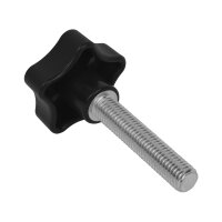 Sterngriff | M12 x 60 mm | Ø 50 mm | schwarz |...