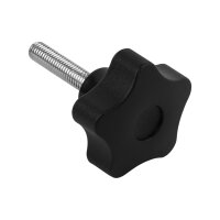 Sterngriff | M10 x 40 mm | Ø 50 mm | schwarz |...