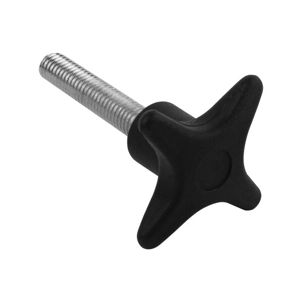 Kreuzgriff | M8 x 40 mm | Ø 45 mm | schwarz | Kunststoff
