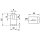 Winkellasche 110 x 30 x 6 mm | 1 x Rund- & Langloch | Stahl