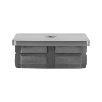 Stopfen | flach | für Rohr 50 x 50 x 3 mm | M8...