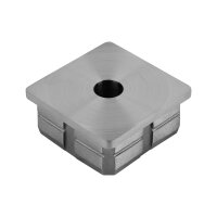 Stopfen | flach | für Rohr 50 x 50 x 2 mm | Bohrung...