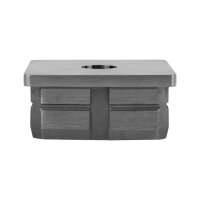 Stopfen | flach | für Rohr 50 x 50 x 2 mm | Bohrung...