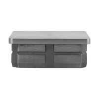 Stopfen | flach | für Rohr 60 x 60 x 2 mm | Edelstahl