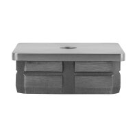 Stopfen | flach | für Rohr 60 x 60 x 2 mm | M8...