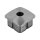 Stopfen | gewölbt | für Rohr 40 x 40 x 2 mm | Bohrung (Ø 12 mm) | Edelstahl